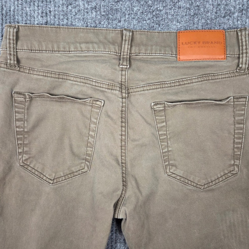 Lucky Brand 121 Slim Straight Mens 30x30 Brown Taupe Stretch Pants 26956 - Picture 9 of 10